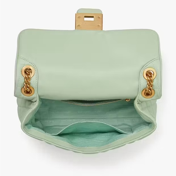 ♠️kate spade Evelyn Quilted Medium Convertible Shoulder Bag, Pistachio Cream NWT - Picture 6 of 7